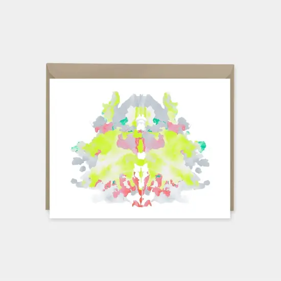Rorschach India Ink Card {1}