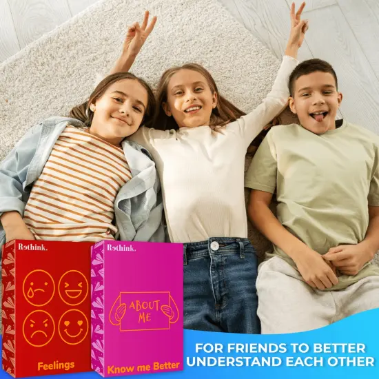 Rethink!: Conversation Starters for Kids | 250 Conversation Cards Family Pack {5}