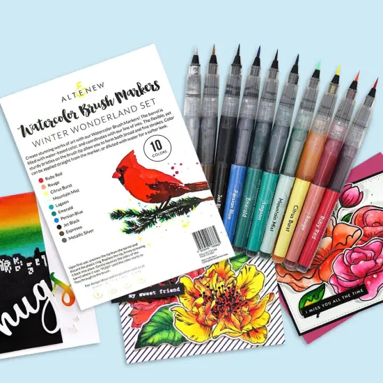Altenew Watercolor Brush Markers - Winter Wonderland Set {5}