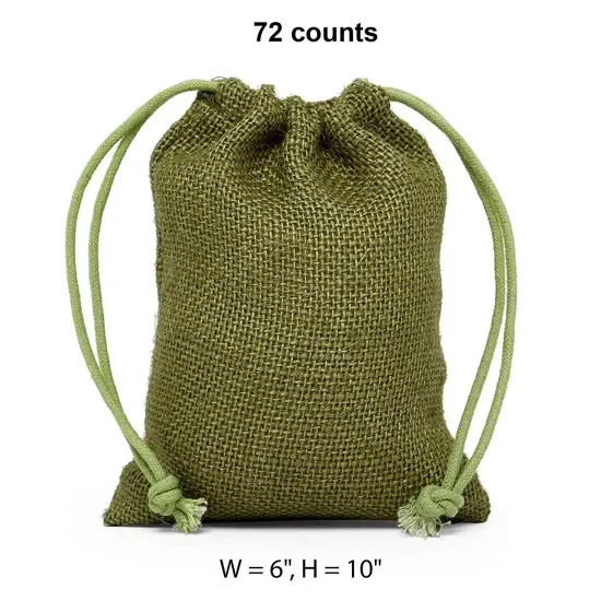 Colored Jute Bag 6" x 10" Trendy and Sturdy {1}