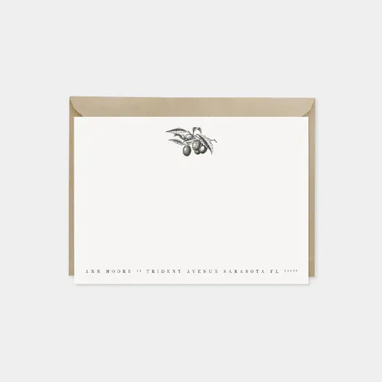 Kumquat Branch Botanical Note Cards {1}
