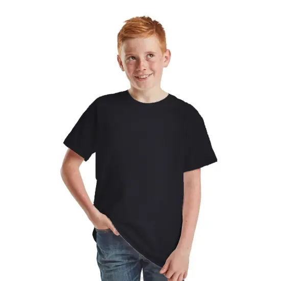 BELLA + CANVAS&reg; Youth Short Sleeve Crewneck Jersey T-Shirt Vintage Black {1}