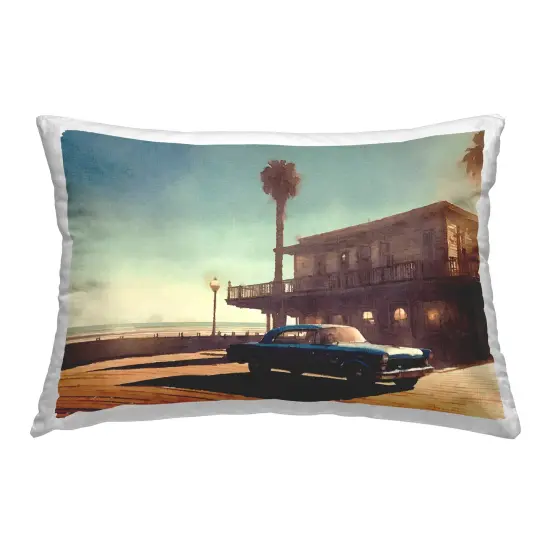 Sunset Glow over Car Decorative Printed Throw Pillow Design by Noah Bay, 14 x 7 x 20 {1}