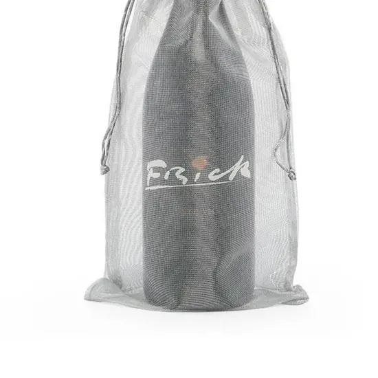 Metallic Wine Bags Luxurious Fabric Gift Bags 6.5" x 15" {4}