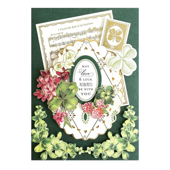 Shimmer Green Cards and Envelopes {5}