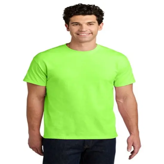 Gildan&reg; Heavy Cotton Short Sleeve Crew-Neck T-Shirt Neon Green {1}
