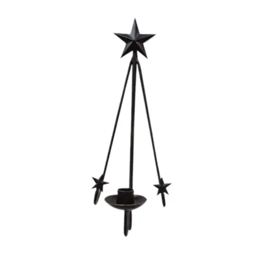 Star Hanging Plate & Taper Holder (Plate & Candles not included) {1}