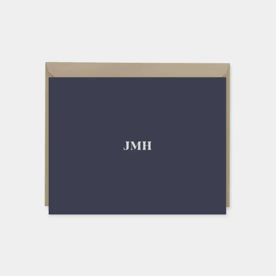 Classic Monogram Note Cards IV {1}