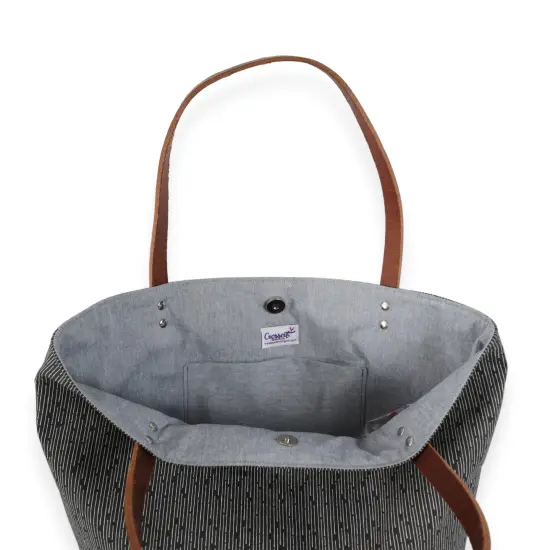 Crosscut Sewing Co.&reg; Market Tote Bag Sewing Project Kit for Beginners with Fabric, Instructions and Video Line up {5}