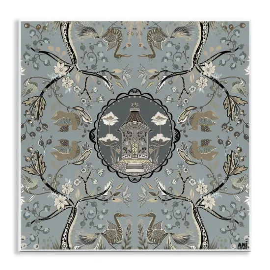 Stupell Industries Asian Inspired Garden Wall Plaque Art Design by Ani Del Sol {1}