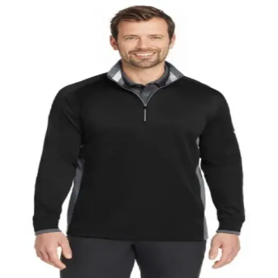 Nike&reg; DriFIT Half Zip CoverUp Lightweight Anthracit Heat/Black {5}