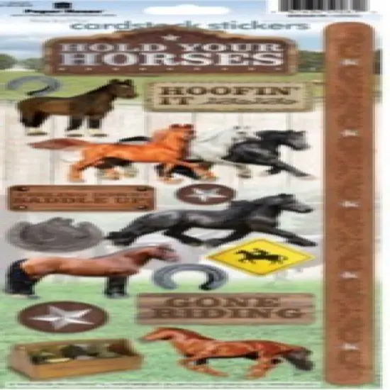 Paper House Horses Cardstock Stickers {1}