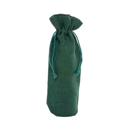 Simple Jute Wine Bag 6" x 3.5" x 14" Practical {5}