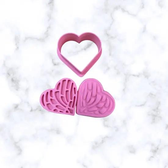 Concha Heart Fondant or Cookie Cutters {3}