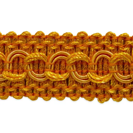 5 yards of Sheena Woven Circle Braid Trim | 5 yard cut Yellow Gold {1}