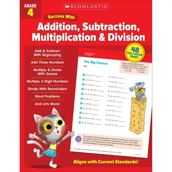 Success With Addition, Subtraction, Multiplication & Division: Grade 4 {1}