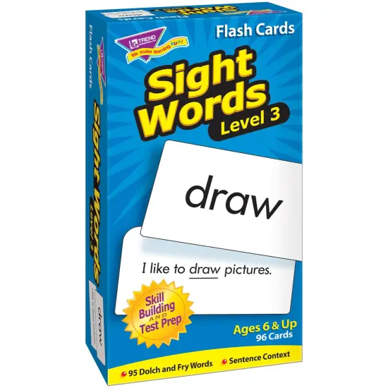 Sight Words &ndash; Level 3 Skill Drill Flash Cards {1}