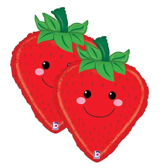 Betallic&reg; 26 Inch Produce Pals Strawberry Balloon {5}