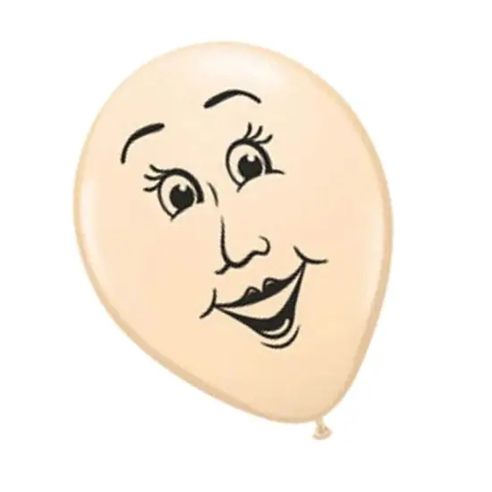 Woman's Face 16 Inch Latex Balloons {5}