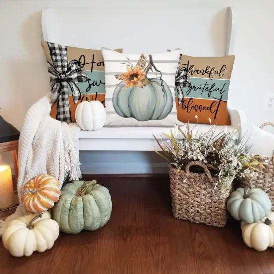 Fall Pillow Covers 18 x 18 Inch {5}