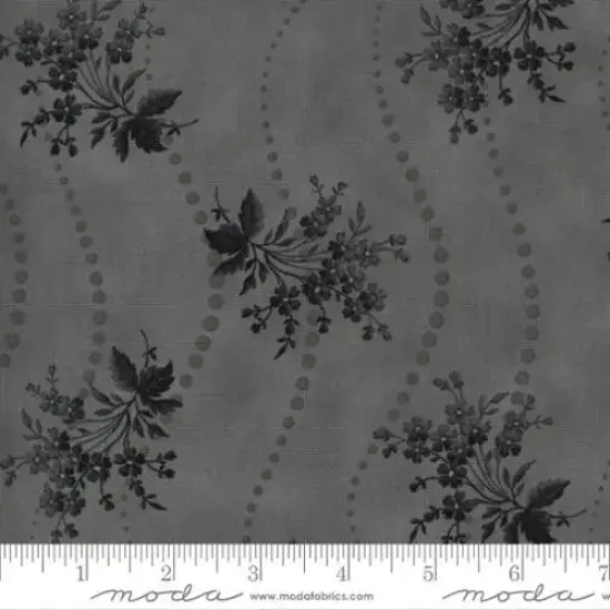 Urban Farmhouse II Ash Grey Floral Dot 44"/45" Fabric Per Yard {1}