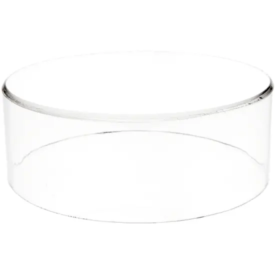 Plymor Clear Acrylic Round Cylinder Display Riser, 3" H x 8" D {1}
