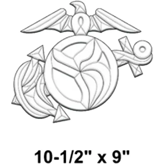 10-1/2" x 9" Exquisite Clear Glass Marines Bevel Cluster EC282 {2}