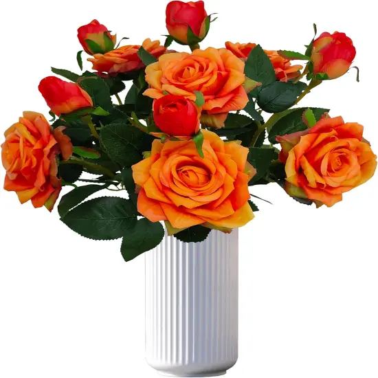 Fake Sunset Red Flowers {1}