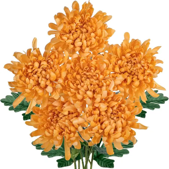 6'' Large Heads Chrysanthemums Artificial Flowers-Fall Decor {1}