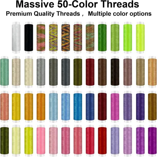 Sewing Kit for Adults, 50 Color Sewing Thread Kit, 295PCS Sewing Accessories {3}