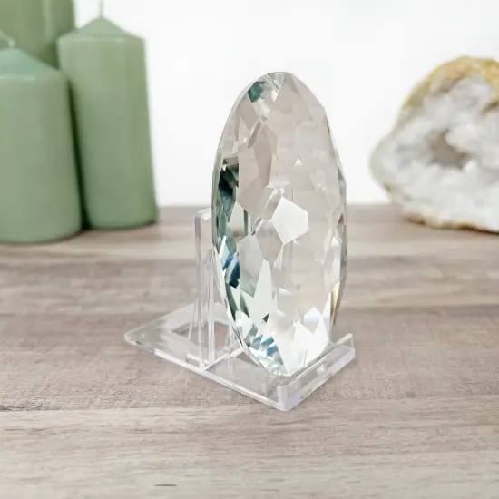 Plymor Clear Acrylic Sliding-Back Adjustable Display Easel, 2" H x 1.5" W x 2.625" D {4}