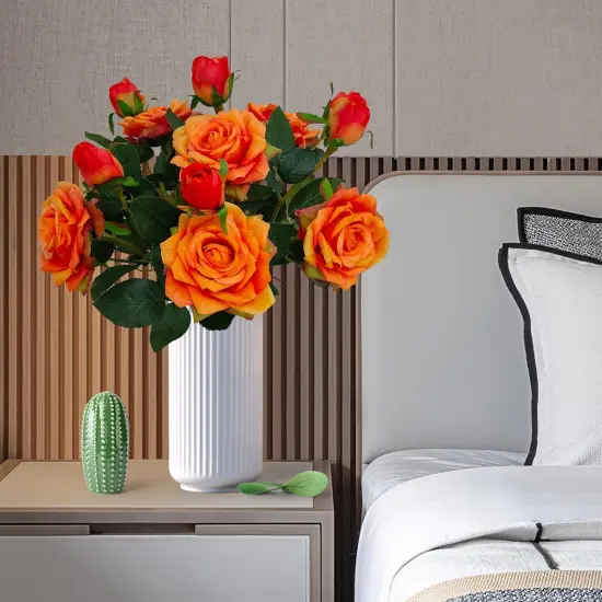 Fake Sunset Red Flowers {3}