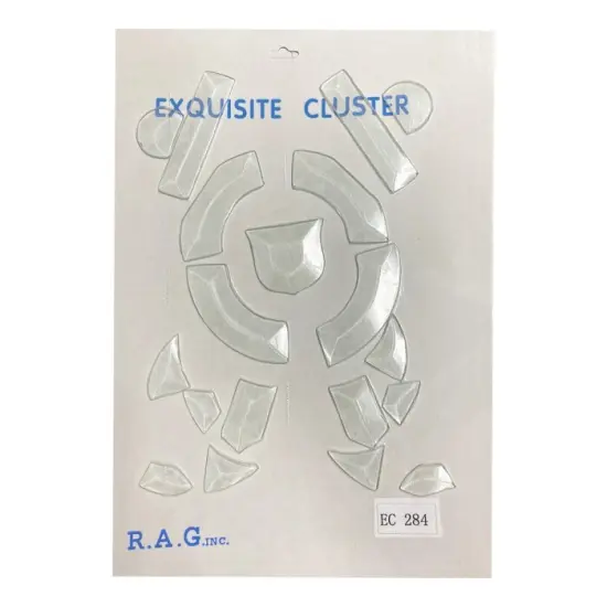 8" x 7-1/2" Exquisite Clear Glass Coast Guard Bevel Cluster EC284 {3}