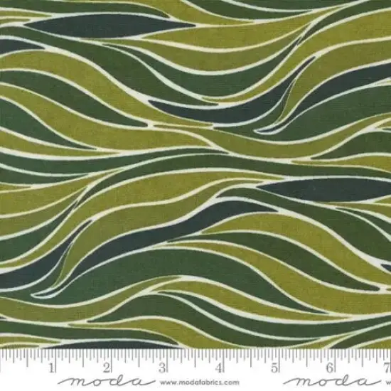 Pine Valley Mistletoe Sleigh Ride Stripes Green 44"/45" Fabric Per Yard {1}