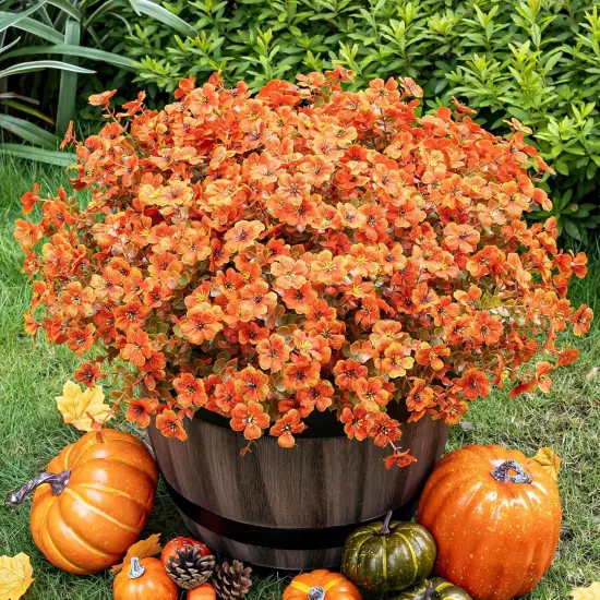 20 Bundles Artificial Flowers for Outdoor Fake Plants for Autumn Decoration {1}