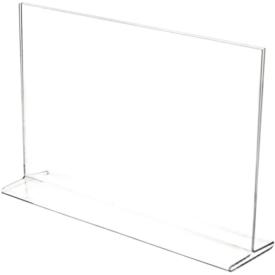 Plymor Clear Acrylic Sign Display / Literature Holder (Top-Load), 17" W x 11" H {1}