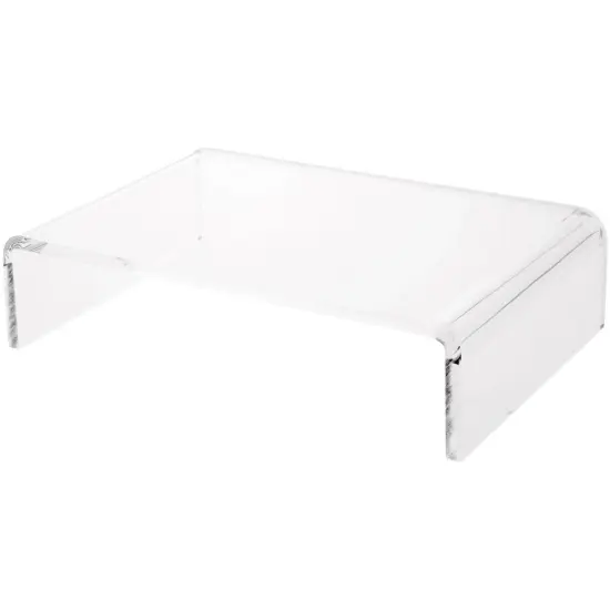 Plymor Clear Acrylic Rectangular Display Riser, 3" H x 12" W x 8" D (3/8" thick) {1}
