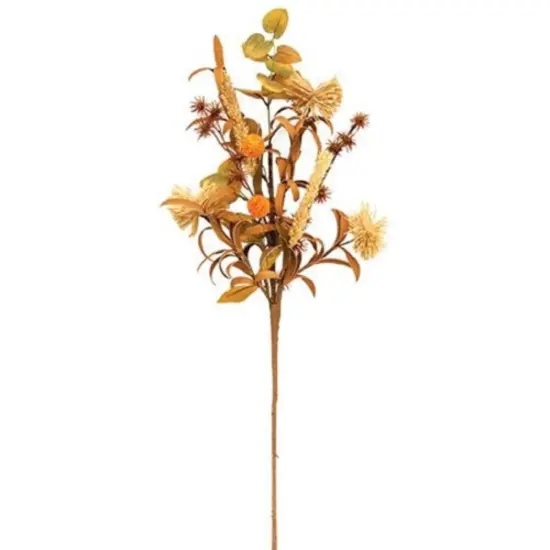 26&rdquo; High Fall Mix Spray with Billy Balls and Corn Husk Poms {1}