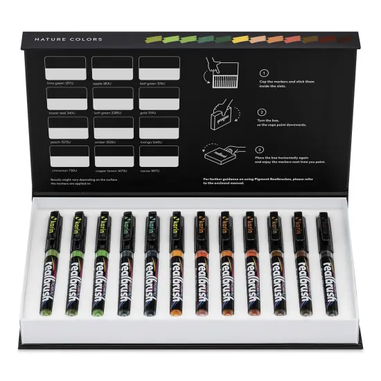 Karin Realbrush Pigment Markers - Nature Colors, Set of 12 {1}