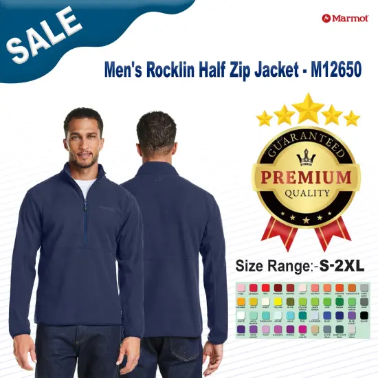 Marmot&reg; Men's Rocklin Half-Zip Jacket Steel onyx {2}