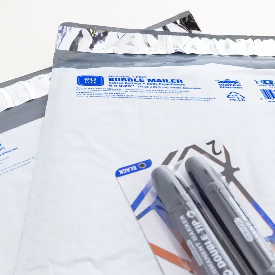 BAZIC Poly Bubble Mailer (#0) 6" x 9.25" (4/Pack) {6}