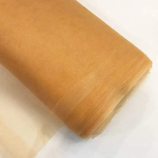 50 Yard Soft Tulle Fabric Bolt For Wedding Decor Party 108 inch Width Gold {4}