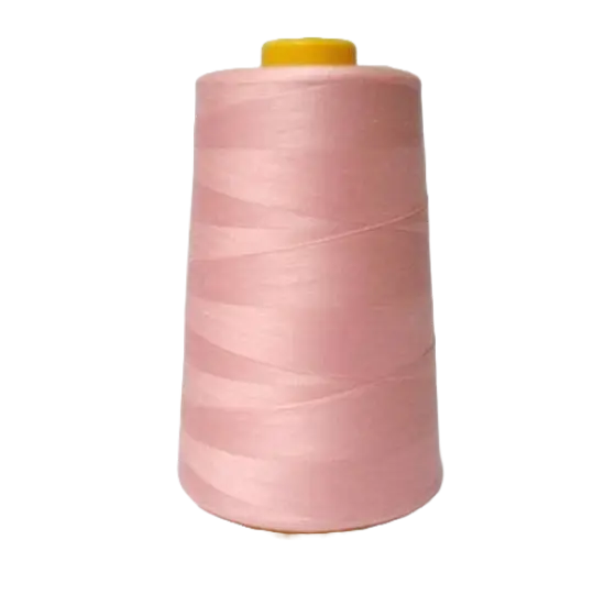 1 Pack of Pink Spools Sewing Thread All Purpose Soft 6000 Yard 100% Spun Polyester Overlock Cone {1}
