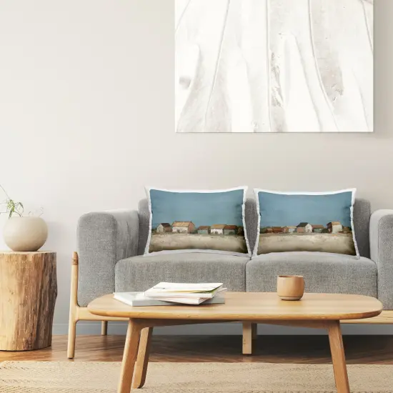 Stupell Industries Country Houses in Distance 2pc Decorative Printed Throw Pillow Set Design by Ethan Harper, 14 x 7 x 20 {2}