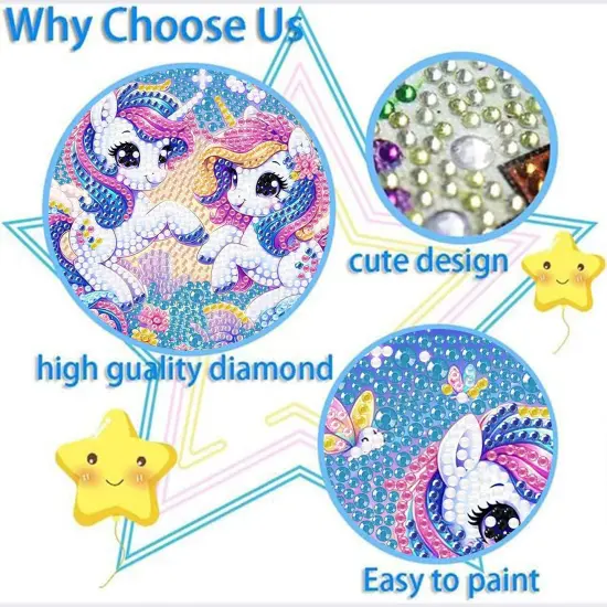 Cartoon Diamond Art Kits for Kids with Frame {5}