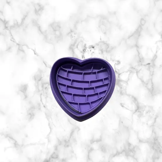 Cake Pop Concha Cutter and Embosser (Heart ) 1.25- 1.50 inch {2}