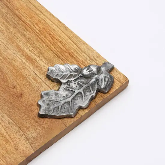 Leaf Land Wooden Platter {4}