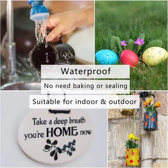 Paint Pens Paint Markers Never Fade Quick Dry and Permanent, 12 Color Oil-Based Waterproof Marker Pen Set for Rock Painting, Ceramic, Wood, Fabric, Plastic, Canvas, Glass, Mugs {5}