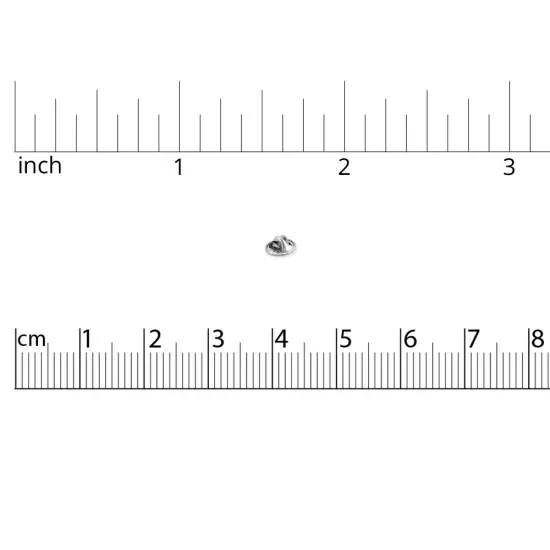 JewelrySupply Scatter Pin Clutch Silver Color (Pack of 10) Butterfly Clutch Pin Backs {5}