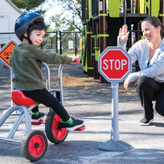 Kaplan Early Learning Company Jumbo Traffic Signs - Set of 6 {4}